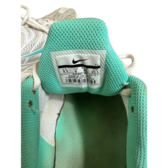 Nike Air Max Torch 4 Womens White Turquoise Running Shoes - Picture 9 of 9
